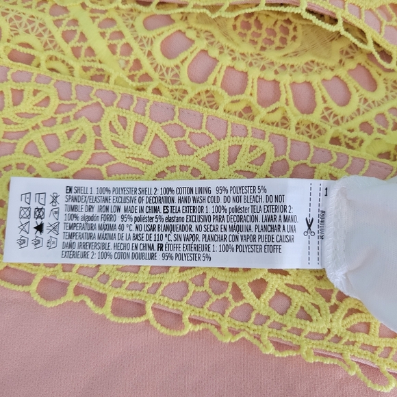 Anthropologie English Factory Contrast Lace Pinafore Dress - Picture 9 of 11